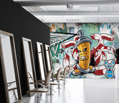 3D Graffiti Banana 40 Wall Murals Wallpaper AJ Wallpaper 2