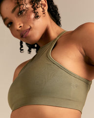 Motion Seamless Racer Front Bra | Willow