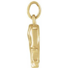 14K Yellow Gold Elephant 13.02 X 10.83 Mm Polished Elephant Pendant