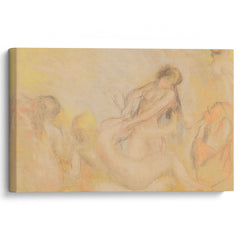 Les Baigneuses au crabe, I (circa 1897-1900) - Pierre-Auguste Renoir - Canvas Print