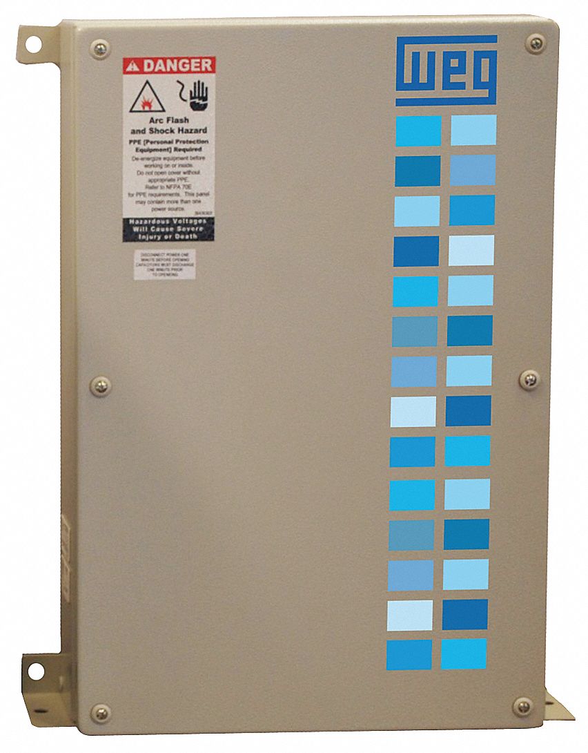 WEG Power Factor Correction Capacitor,0.75 KVAR,240V AC Voltage,7.9 in Width,4.8 in Depth,11.8 in Height - BCWTC075V29A4-N