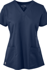 Maevn Scrub Top Eon V-Neck in Navy 1708 at Parker's Clothing & Scrubs.