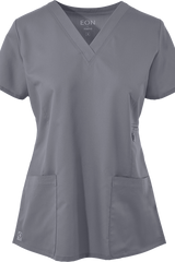 Maevn Scrub Top Eon V-Neck in Pewter 1708 at Parker's Clothing & Scrubs.