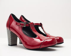 ZAPATO - NEMONIC - NICE 1921 CHAROL ROJO