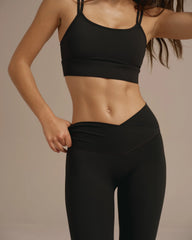 Ultimate Wrap Over Leggings - Black