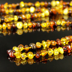 Collana lunga ambra dei Balcani-65 cm