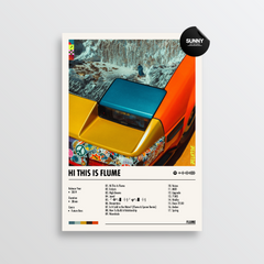 Flume Hi This Is Flume merch custom album cover poster music poster personalized gifts poster mockup poster template album posters for wall Sunny Designs Poster