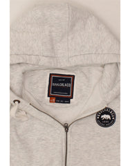 SOULCAL&CO Womens Zip Hoodie Sweater UK 10 Small Grey Flecked Cotton