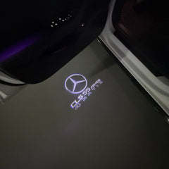 MERCEDES BENZ CLS55 AMG LOGO PROJECTOT LIGHTS (quantity 1 = 1 set /2 door lights with 2 logo films)Nr.02M285