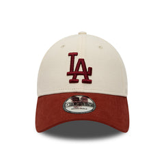 Gorra de béisbol 9FORTY MLB L.A. Dodgers de New Era - Crema-Rojo Cardenal