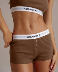 Intimate Boxer Shorts - Mocha Brown