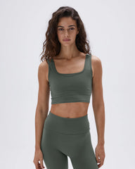 Ultimate Square Neck Bra - Sea Green