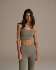 Ultimate Cross Back Bra - Olive Green