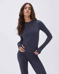 Ultimate Long Sleeve Top - Midnight Blue