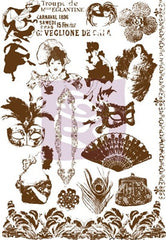 Prima - Flocked Rub Ons - Moulin Rouge