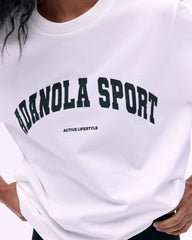 AS Short Sleeve Oversized T-shirt - White/Black