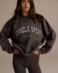 AS Oversized Sweatshirt - Washed Coffee Bean