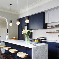 Globe Glass Pendant Light in Modern Creative Style Cement Single Hanging Lamp for Dining Room