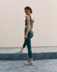Ultimate Square Neck Bra - Teal Blue