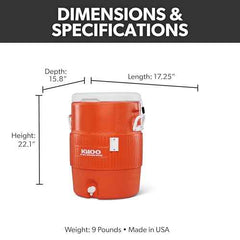 Igloo Sports Cooler | Insulated Beverage Dispenser with Spout |Portable Handwashing Station