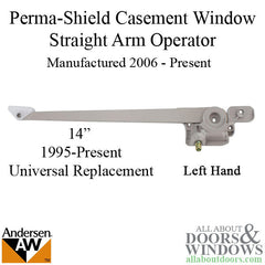 Andersen Window Operator For Casement Windows Left Straight Arm 14" Operator For Windows From 1995 To Present 1361483