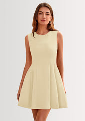 PRETTYGARDEN Women's Short Summer Dress Elegant Classy A Line Sleeveless Tank Graduation Cocktail Party Mini Dresses PRETTYGARDEN