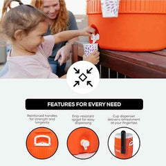 Igloo Sports Cooler | Insulated Beverage Dispenser with Spout |Portable Handwashing Station