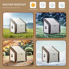 Outdoor Chair Cover, Patio Furniture Chair Cover Waterproof, Heavy Duty Patio Chair Cover fit for Deep Seat Chair, Outdoor Chair【Small, 2 Pack, 29W x 30D x 36H】