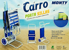 Monty Beach - Carrello porta sedie, 2 pezzi