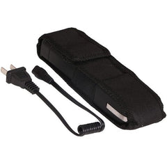 DEPM Heavy Duty Stun Gun with Flashlight and Anti-Grab Bar Technology, Black