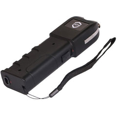 DEPM Heavy Duty Stun Gun with Flashlight and Anti-Grab Bar Technology, Black