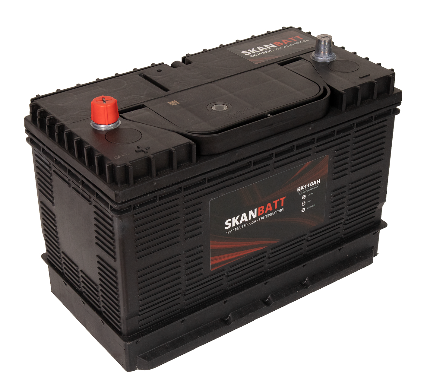 Skanbatt Fritidsbatteri 12V 115Ah 800Cca +Midtstilt shown in product view