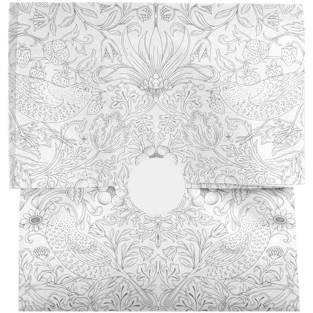 Papergem Compostable Tissue Paper - Silver Strawberry Thief (10 pcs)