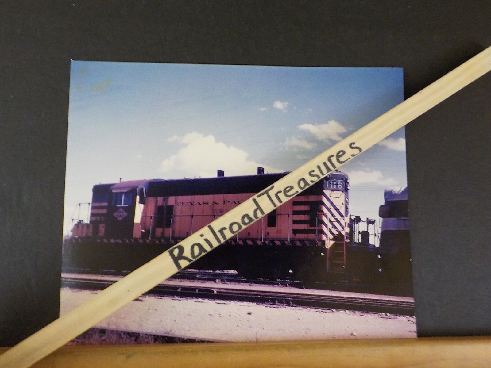 Photo Texas & Pacific Railway Locomotive #1116 Ft Worth TX 1962 8 X 10 Color