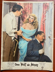 Photo UNE NUIT DE NOCES René Jayet MARTINE CAROL Jean Parédès 30x40cm