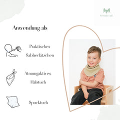 Musselin Halstuch Dreieckstuch 3er Set für Baby- und Kinder