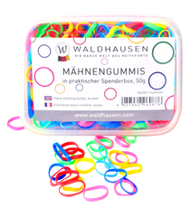 Waldhausen Rubber Plaiting Bands with Box #colour_multicolour