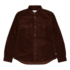 Les Deux Kody Heavy Corduroy Overshirt Ebony