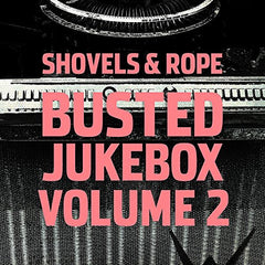 "Album cover with pink text on a black-and-white jukebox background."
