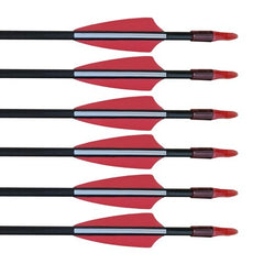 e5e10 28" Target Arrows Practice Fiberglass Arrow Kids Youth Beginners Safety Blunt Tips for Recurve Bow Long Bow (Red)
