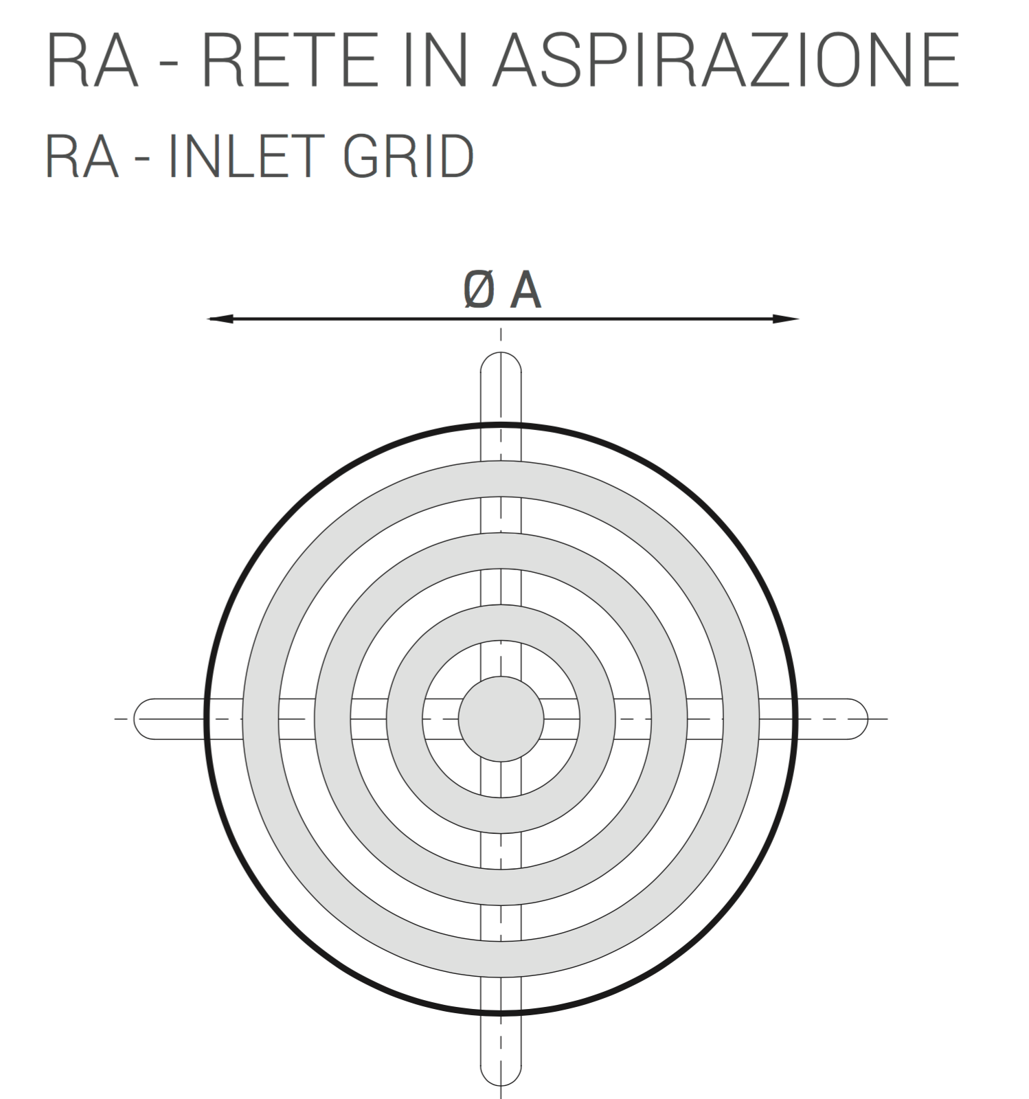 RA35 - Rete in aspirazione per la serie LUX-ROOF L35