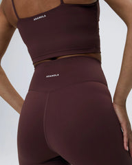 Ultimate Crop Shorts - Burgundy
