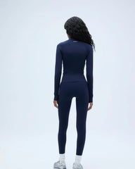 Ultimate Long Sleeve Quarter Zip Top - Navy Blue