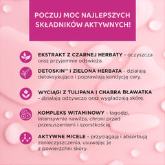 Profesjonalny płyn micelarny do demakijażu twarzy, oczu i ust 3w1