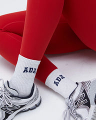 ADA Socks - Light Grey Melange/Navy Blue
