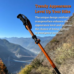 Ultralight & Strong Aviation 7075 Aluminum Trekking Poles (2pcs) - 3-Section Telescopic Shickproof Hiking Sticks with EVA Quick Dry Grips & Fast FlickLock Hiking Poles - All Terrain Use