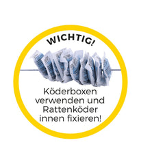PROTECT HOME Ratten Köderbox für Rattengift, sichere Ausbringung von Rattenködern