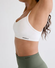 Classic Seamless Cross Back Bra - Warm White