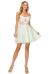Cocktail Dresses Homecoming Short Cocktail Junior Dress Sage