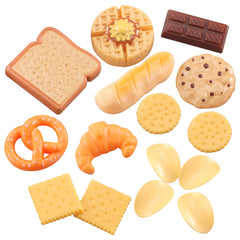 JOYIN 50 Pieces Kids Plastic Play Food Toys, Fake Food, Pretend Kitchen Playset, Toddler Imaginative Development Toys, Fun Educational Game Accessories, Bithday Gifts Party Supplies